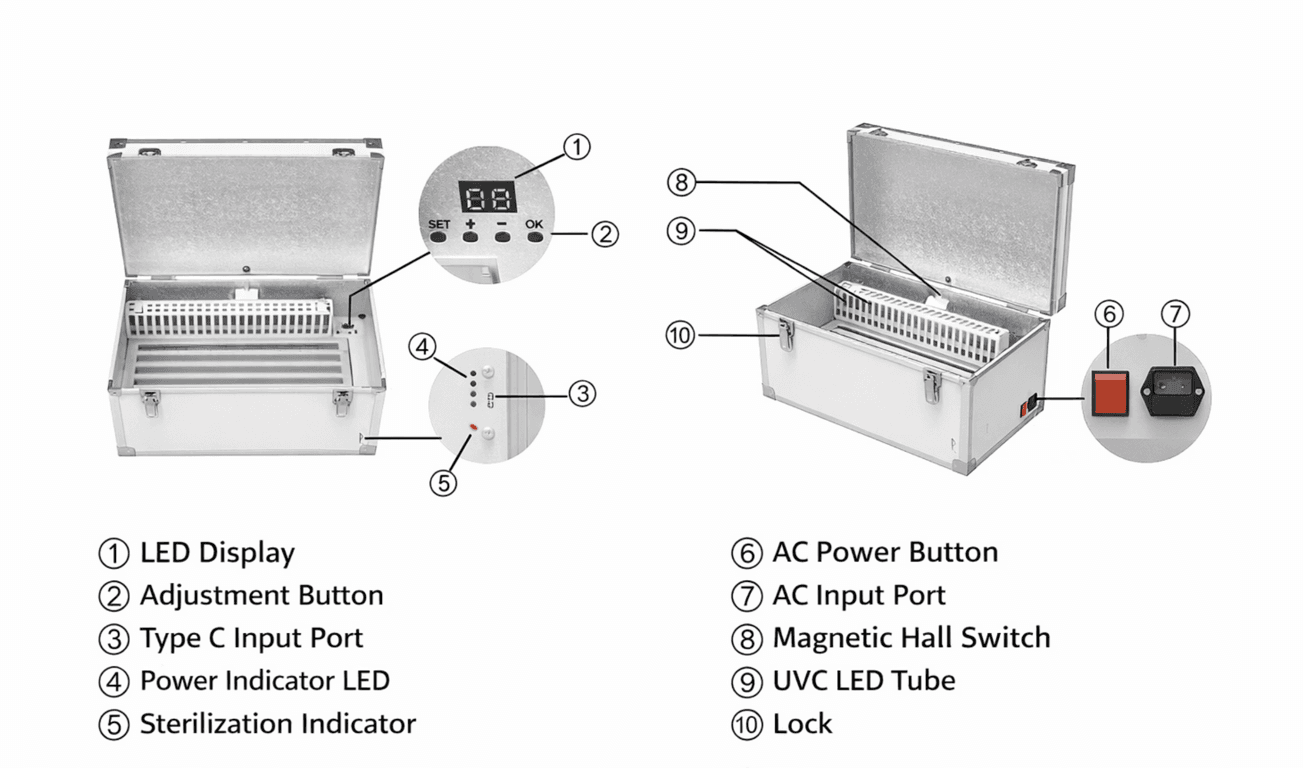 Look2Sanitise 2 UV Disinfection Box Usage Instructions thumbnail